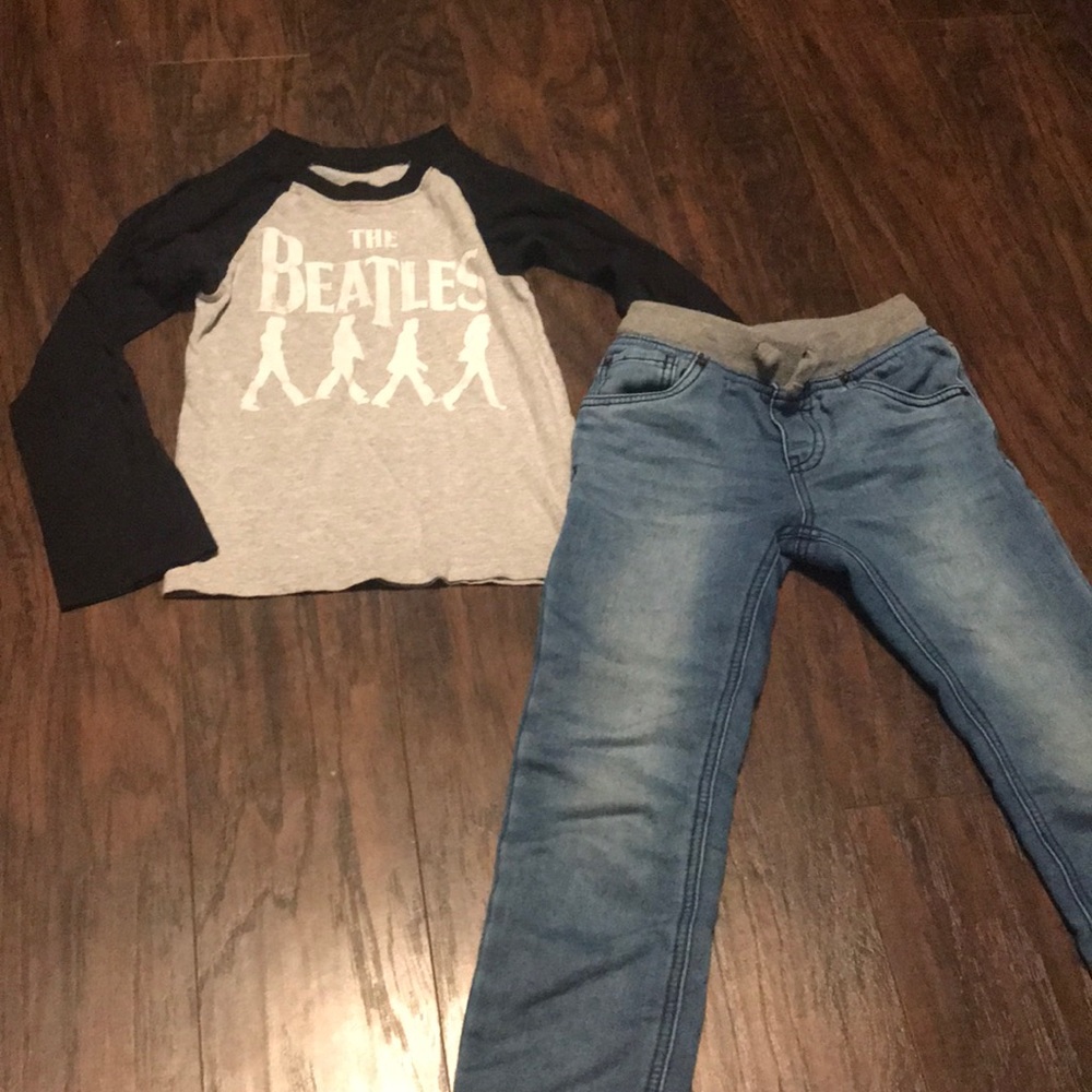 Beatles l/s and jeans set!